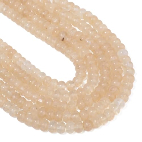 Yochus Gold Rutilated Quartz Rondelle Beads
