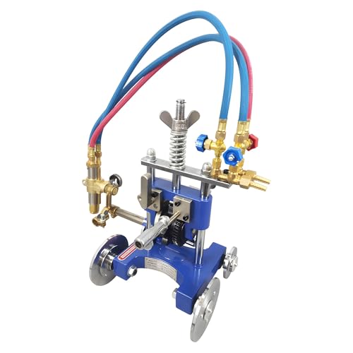 BANFLUXION CG2-11Y Manual Pipe Cutting Beveling Machine Portable Pipe Flame Cutter Manual Gas Pipe Cutting Machine 0°-45° Bevel Angle 0.04