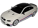 Fahrzeug ist ca 25 cm lang B-M-W 3er M3 E92 Coupe M3 Streifen Weiss mit Karbon 2005-2013 Nr 707 1/18 GT Spirit Modell Auto