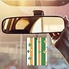 Shamrocks Irish Flag Clovers 3 PCS Car Air Freshener Hanging Aromatherapy Tablets Automotive Ornament for Auto Room Bathroom Bedside Square #4