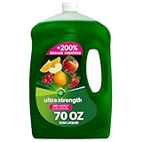 Ultra Strength Liquid Dish Soap, Heavy Duty Degreaser, Tough on Grease, Gentle on Hands, Concentrated Formula, Fresh Scent, Large 70 fl oz Bottle for Kitchen Cleaning