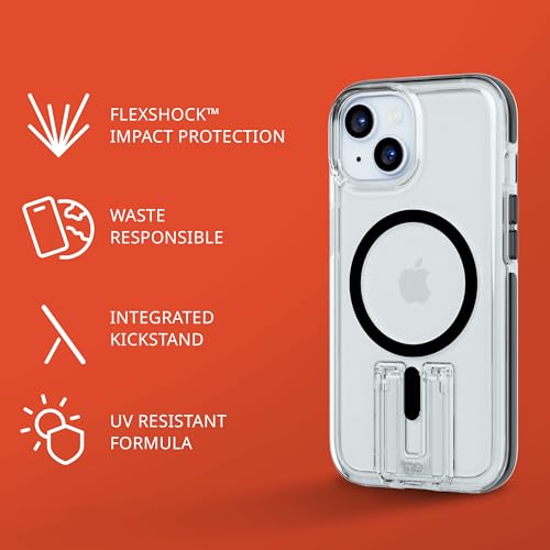 Coque antichoc iPhone 15 Plus tech21 pour éviter les bris d'écran et chutes de 4,9m - 3