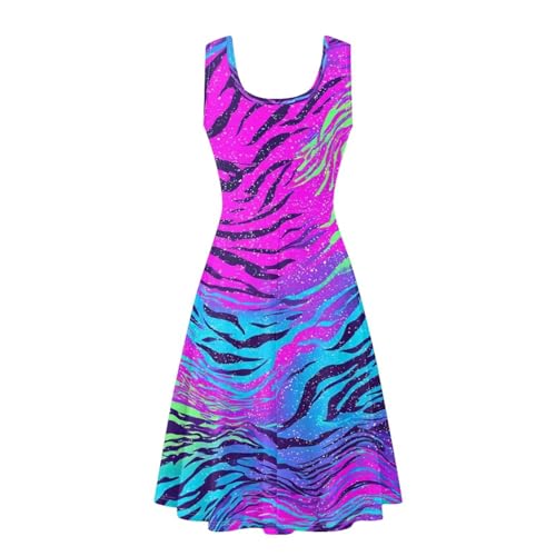 Image of Dreaweet Casual Sleeveless Dresses for Women Girls, Round Neck Tank Dresses with Pockets Summer Sundress Size XS-4XL