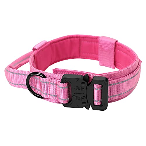 BUYTER Reflective Nylon Tactical Dog Collar Military Adjustable Durable For Large German Shepherd Outdoor Working Training Walking with Leash - Image 2