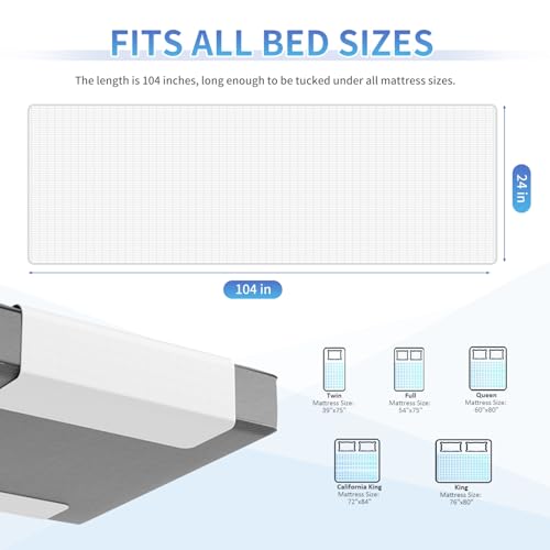 Image of Grounding Sheet for Bed, Grounding Half Sheet Fits All Bed Sizes, Organic Cotton and Silver Fiber, Indoor Grounding Sheets for Full Body Balance & Wellness Support (24 x104inch) (Beige)