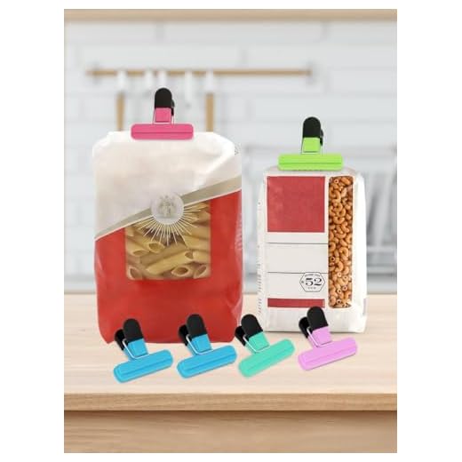 6 pack Chip Clips, Food Clips, Upgrade Wide Open Bag Clips for Food Storage with Air Tight Seal Grip