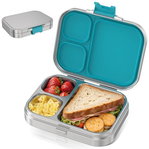HOMEKOL Stainless Steel Bento Lunch Box Kids, 3...