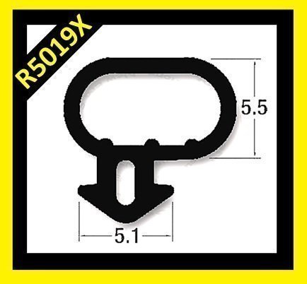 HomeSecure Bubble Gasket - Black Window Rubber Seal - R5019X - uPVC Double Glazing Window And Door Gasket Seal (1 Metre)