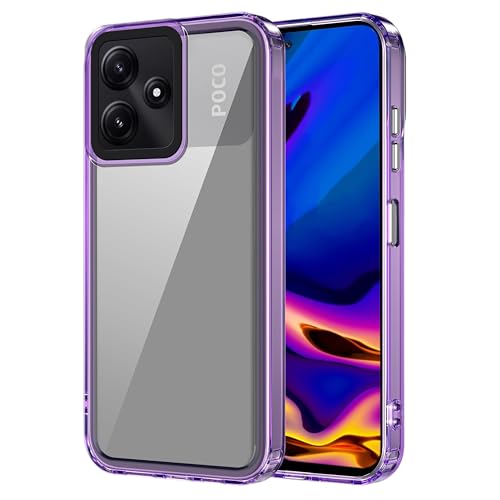 Image of Zapcase Back Case Cover for Poco M6 Pro 5G | Compatible for Poco M6 Pro 5G Back Cover | Case Cover with Camera Protection | (TPU + PC | Translucent Purple)