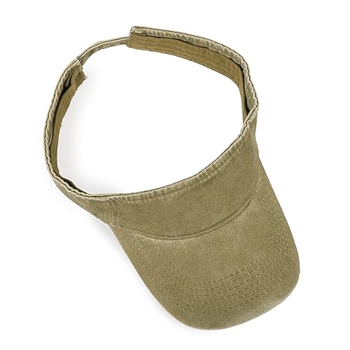 Image of HH HOFNEN Sports Sun Visor Hats Cotton Twill Ball Adjustable Sun Caps for Men Women