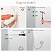 Hion Curtain Holdbacks Silver 2pcs, Curtain Tiebacks Wall Mounted Curtain Hooks Holders for Drapes
