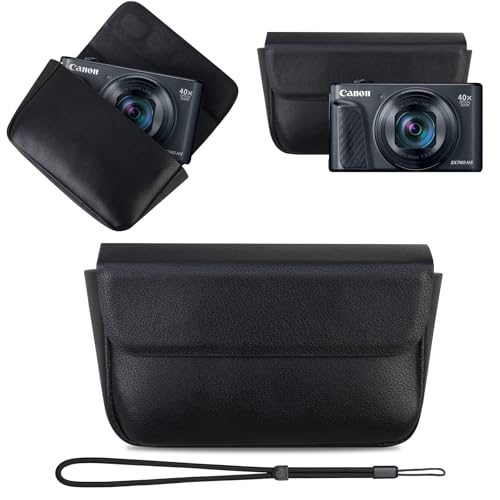 Funda para Cámara Lacdo Compatible Canon PowerShot SX740 Negra
