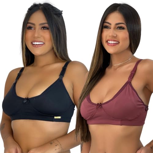 Kit 2 Sutiã Amamentação Basico Gestante Sem Bojo