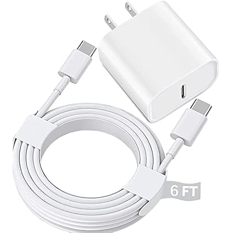 USB C Fast Charger for iPad Pro 12.9/11 in 2024/2022/2021/2020/2018,iPad 10th,iPad Air 4th/5th 10.9",iPad Mini 6th/7th Gen,iPad Charger Fast Charging Wall Charger Block with 6FT USB C to C Cable Cover