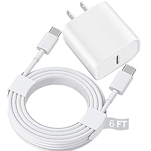 USB C Fast Charger for iPad Pro 12.9/11 in 2022/2021/2020/2018,iPad 10th,iPad Air 4th/5th 10.9″,iPad Mini 6th Generation,iPad Charger Fast Charging Wall Charger Block with 6FT USB C to C Cable