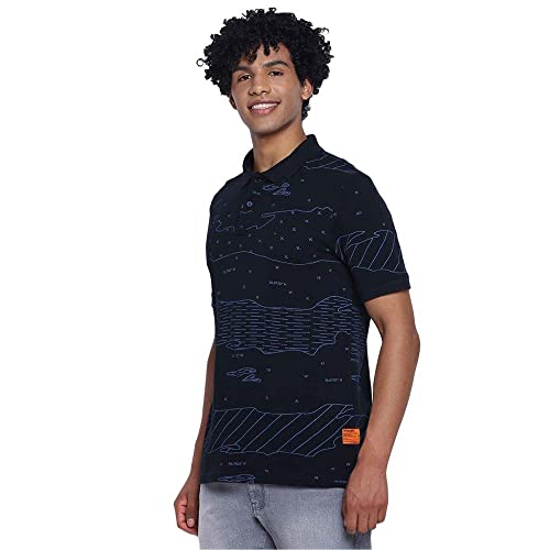 Image of Wrangler Printed Cotton Regular Fit Mens T-Shirt