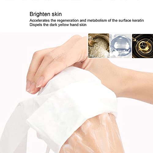 Nourishing Hand Peel Mask, 40g Hand Mask Exfoliating Moisturizing Whitening Fading Fine Lines Hand Care Mask Dry Hand Mask for Dry Hand Spa - Image 4