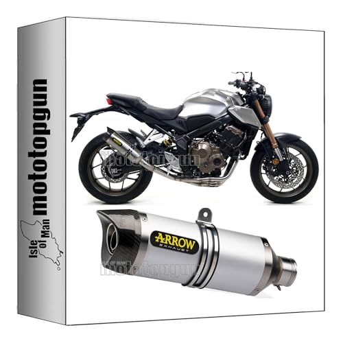Tubo de escape Arrow Thunder con fondo carby mejora el rendimiento de tu Honda CB 650 R