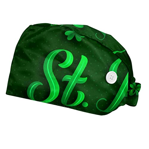 Gorro de trabajo de San Patricio transpirable y cubrecabezas unisex reutilizable