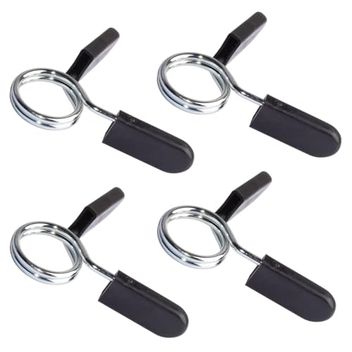 CLKE - CLKE 4Pcs Pinces à Ressort pour Poids Haltères, Pinces à Barre,Bague de Serrage,Serrure Clip Bague de Musculation,pour Haltère Haltérophilie de Formationl(2,8 cm) - -14%