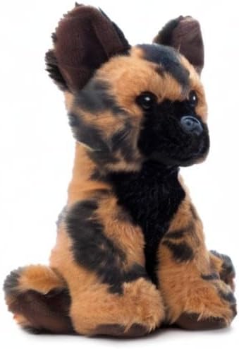 Miniatura 11 de The Petting Zoo Peluche de perro salvaje africano, regalos para niños, animales salvajes del zoológico Onez Babiez, juguete de peluche de perro