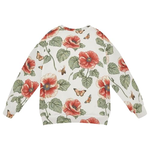 JUNZAN Rustic Begonia White Little Boys Sweatshirts Hoodies Long Sleeve Fall Tops Shirts Sports 4T2