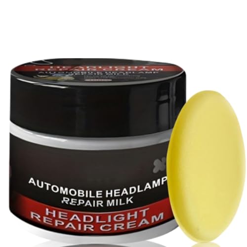120ml Headlight and Headlamp Restoration Kit,Car Headlight Repair Fluid with Sponge,Portable Car Plastic Interior Scratch Repair Set,Automotive Headlight Lens Restorer,Vehicle Detailing Kits for Cars