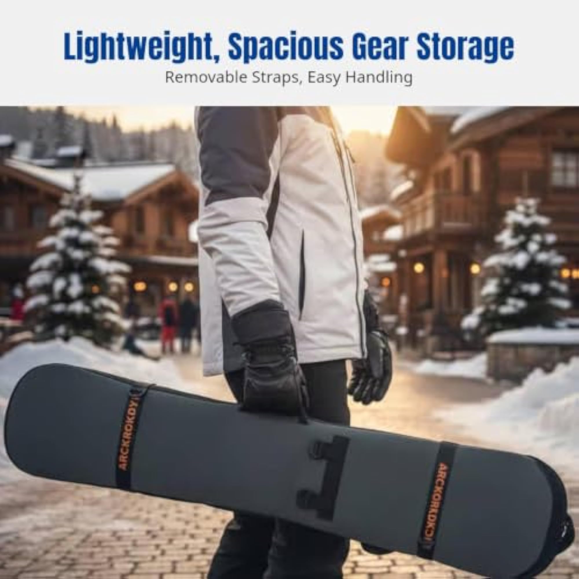Portable Carry Case Snowboard Bag, Antiabrasion Protection
