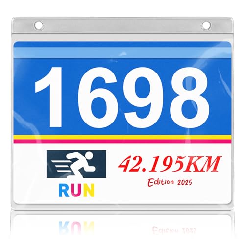 24 Clear Race Bib Sleeves