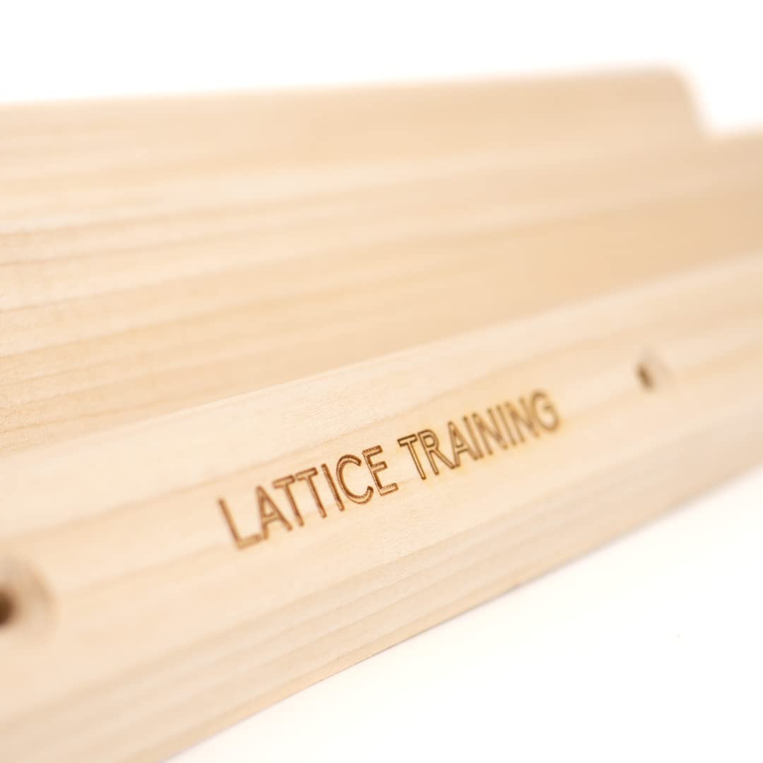 Lattice Training Entramado Triple peldaño Hangboard, Unisex, Madera, Talla única
