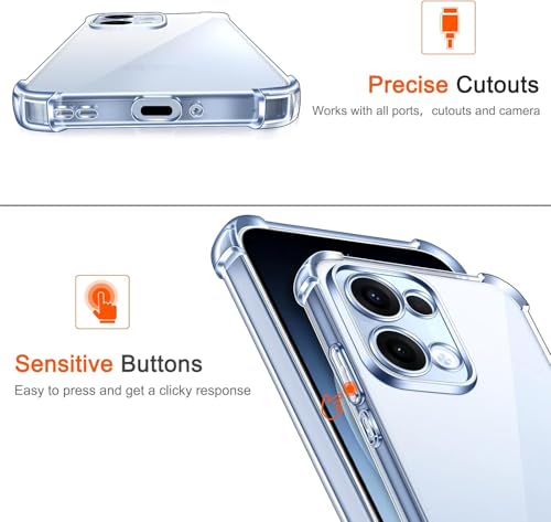 Image of Bumper Back Cover Compatible with Oppo Reno 13 5G [Camera Protection] Perfect Fitting Back Case for Oppo Reno 13 5G - Transparent