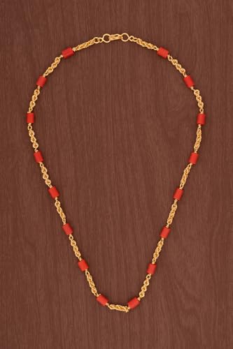 Image of Radha's Creations jewellery GSB mangalorean chain for women one gram gold