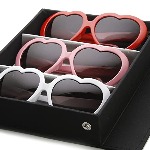 Image of zeroUV Oversized Heart Shaped Sunglasses UV400 Cute Trendy Love Fashion Eyewear for Women 52mm