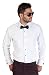New Mens Tailored Slim Fit White Tuxedo Shirt French Cuff Wrinkle Free by Azar (Medium 15/15.5)