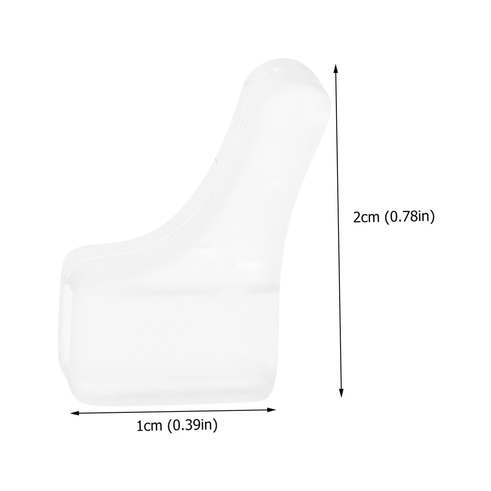 IWOWHERO Long-Lasting Eyeglass Ear Grips 50pcs Silicone Glasses Retainer Anti-Slip for Glasses Side Shield