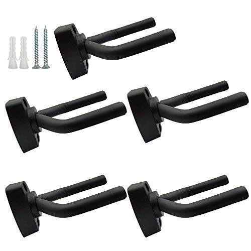 FF Elaine 5 Pack Guitar Ukulele Bass Mandolin Banjo Violin Hanger Hook Holder Wall Mount