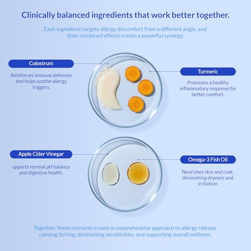 Image of Allergy Relief for Dogs 120 Tablets - Itch, Skin & Immune Support