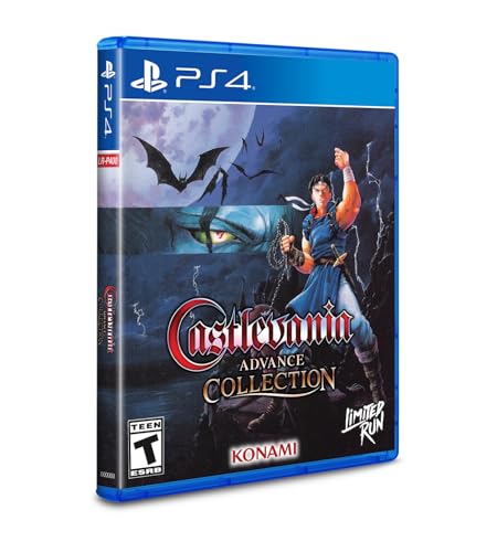Castlevania Advance Collection su un carrello fisico senza regione per Playstation 4.