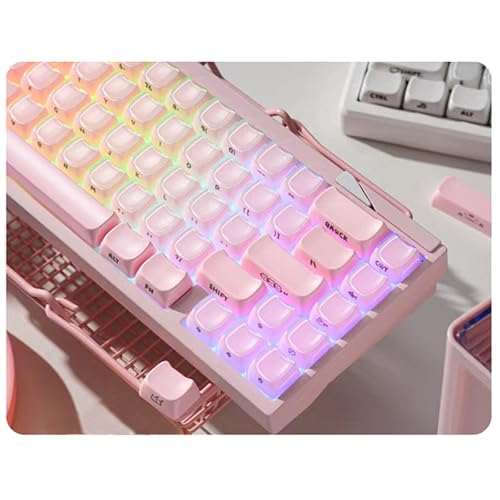 Clavier de Jeu Mecanique sans Effacement - Keycap Chat 119 Touches Impression Laterale - 3