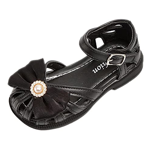 Children Shoes Flat Sandals Hollow Beach Shoes Fashion Soft Sole Girls Boys Casual Jelly Sandals for Toddler Girls (Black, 7 Toddler)