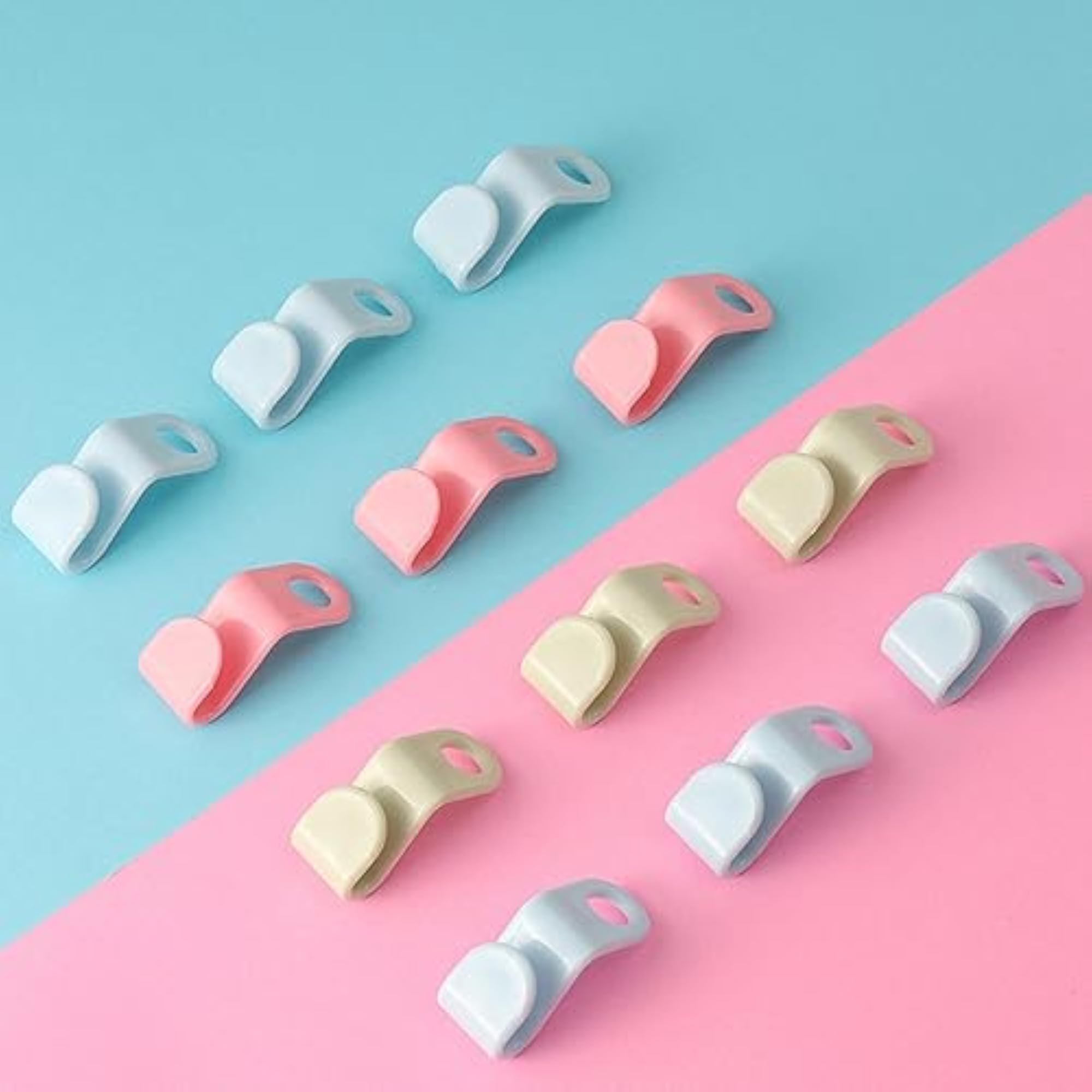 4x5Pcs Durable Clothes Hanger Connector Clips for Scarves & Shirts
