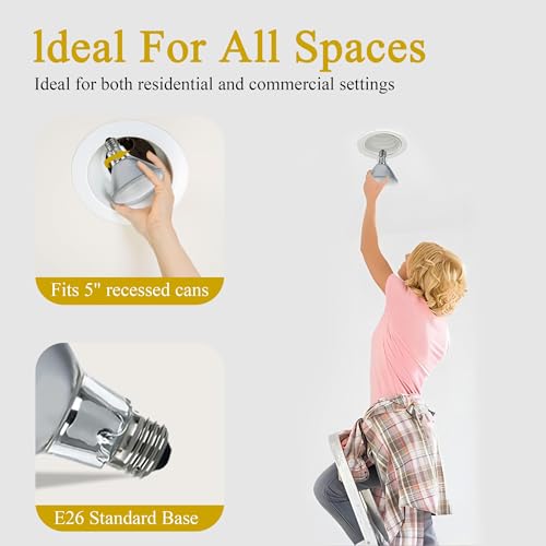 Lachesan 120V 75W Par30 Halogen Flood Light Bulbs, Halogen Long Neck Bulb, 2700K Warm White Dimmable High Brightness, Great for Accent Lighting, Tracking, Recessed Bulb 6Pack1 by Lachesan - Used condition - Image 2