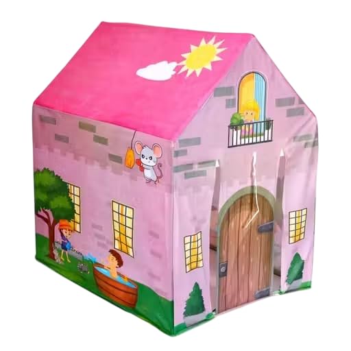 Image of Colorfull and Light Weight Children Play Tent House for 3 to 10 Years Old Kids Girls and Boys Light Weight and Foldable Children Toys,Indoor and Outdoor Kid Tent Houses