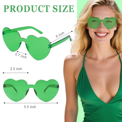 Image of Heart Sunglasses 12 /18 /24 Pcs Heart Shaped Glasses for Women Cute Funny Party Glasses Party Favors Accessories