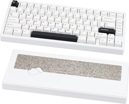Image of KEEBMONKEY WOBKEY Rainy 75 CNC Aluminum HMX /JWK /Cocoa Switches Triple-Mode Connectivity Mechanical Keyboard with Superior Acoustics, RGB /FR4 /Silver SUS304 /7000mAh /Cocoa Switch (Pro - Luna)