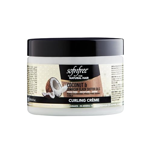 SofN'Free - Coconut & Jamaican Black Castor Oil Curling Crème for revived frizz-free curls, 325ml