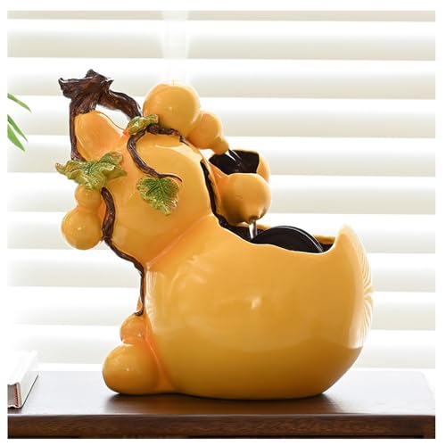 Fuente de escritorio calabaza con agua reciclada para decoración interior 6