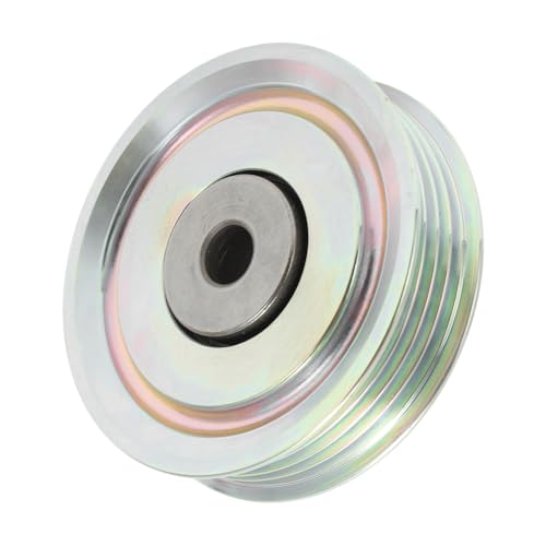 Motoforti Drive Belt Idler Pulley for Daihatsu Materia 2006-2011 Serpentine Tensioner Pulley Idler No.1663097402 Steel Silver Tone 1 Pcs