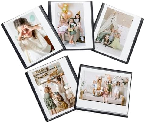 4 Pack Mini Magnetic Picture Frames - 2.36 X 3.54 Inch Acrylic Refrigerator/Tabletop Frames, 4 Colors