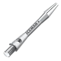 RED DRAGON Gerwyn Price Iceman Logo Plain Aluminium Kurze Dart-Stiele (Schaft) - 3 Sätze pro Packung (9 Stems in total) – Ansicht 3
